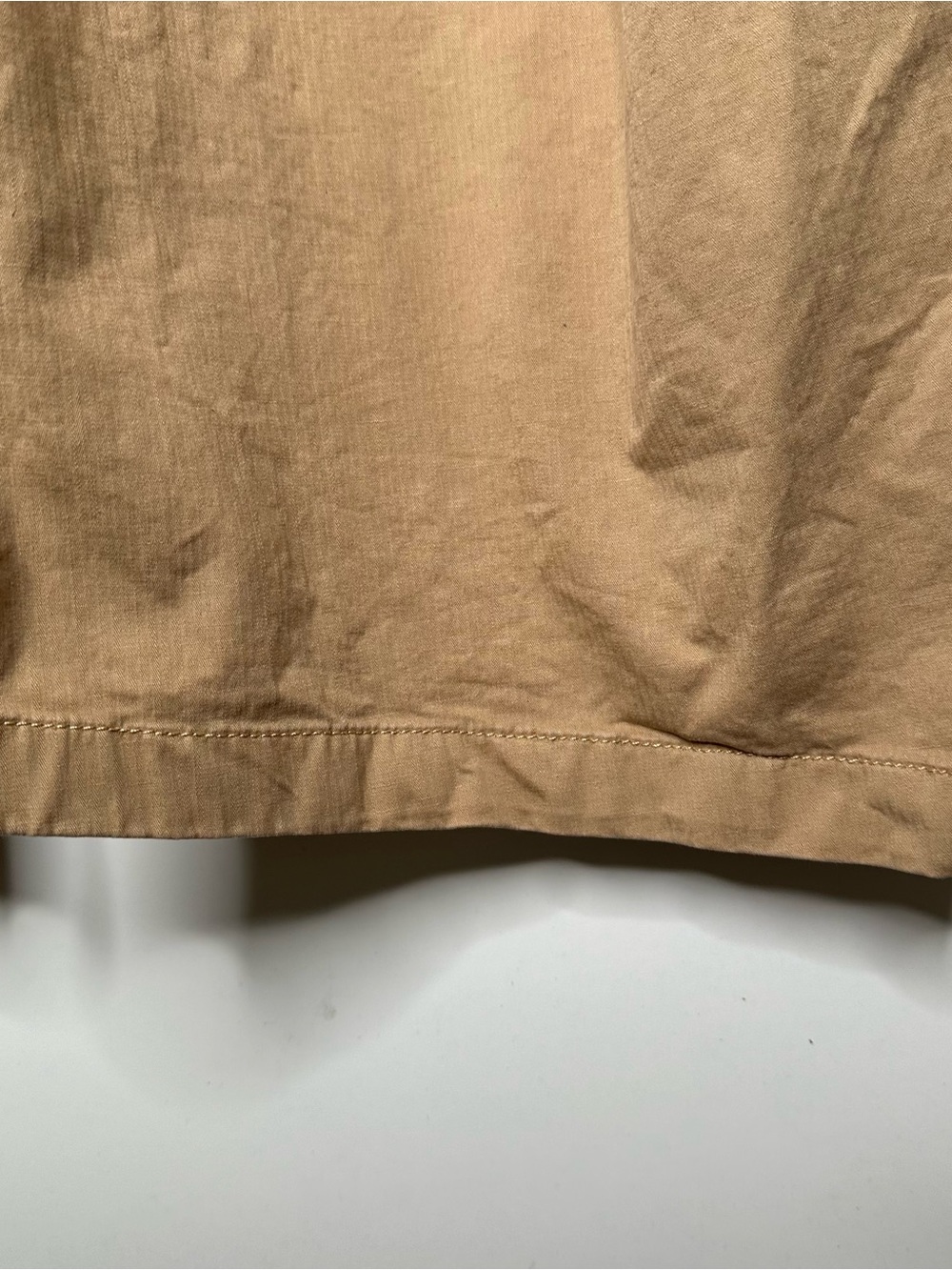 Pilcro Anthropologie The Arin Mid-Rise Button Front Barrel Pants Linen Blend 24W - Picture 7 of 12